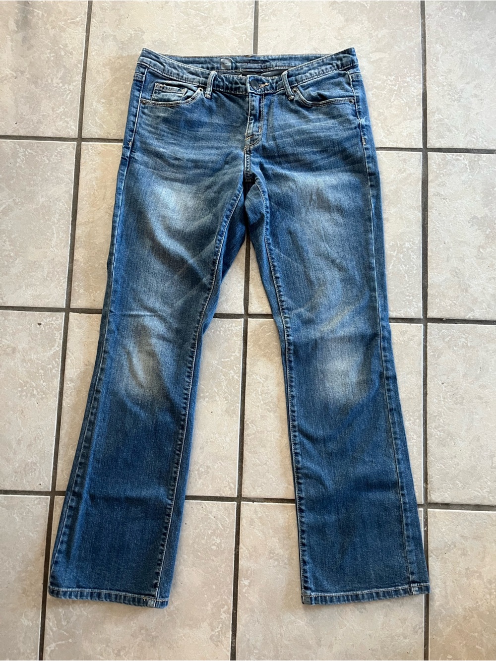 Women’s Bootcut Mid-Rise Denim Jeans - Faded Wash